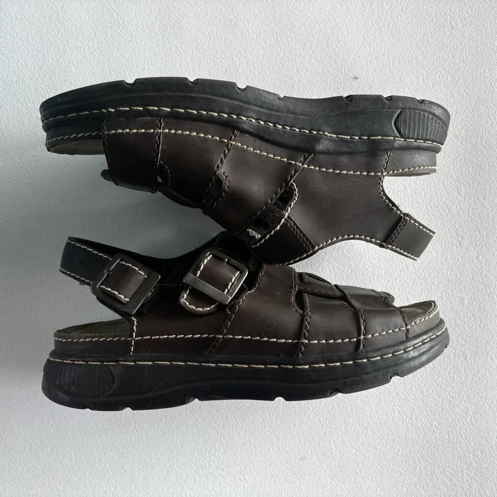 Vtg Y2K Faded Glory Hudson Sandals Mens 10 Chunky Fisherman Platform 90's Retro
